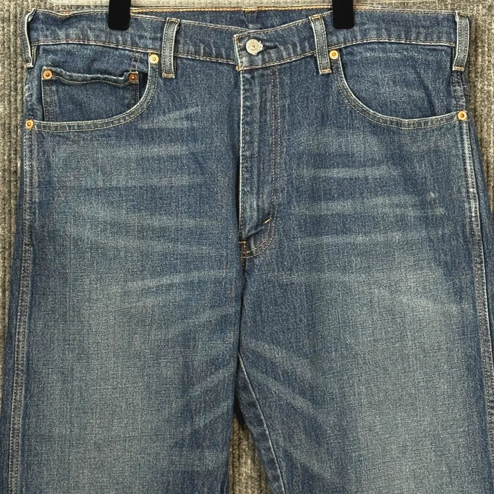 Levi's Jeans Men's Western Fit Blue Denim W38 L32 Strong Cotton Fade Whiskering